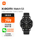  Xiaomi 小米 Watch S3 蓝牙版 智能手表 47mm 黑色 氟橡胶表带　