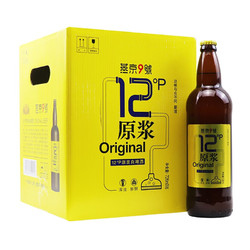 YANJING BEER 燕京啤酒 燕京9号 原浆白啤酒  12度鲜啤原浆 6瓶装