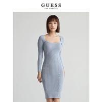 GUESS 盖尔斯 女士千禧甜妹修身舒适性感针织连衣裙-W2BK55Z2YJ