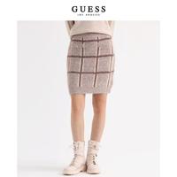 GUESS 盖尔斯 修身包臀短款针织半身裙-W3BD0OZ3BP0