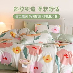 Dohia 多喜爱 纯棉家用舒适三件套床单被套床上用品四件套