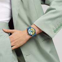 swatch 斯沃琪 瑞士手表2024艺术之旅系列男女手表时尚炫彩石英腕表