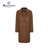 AQUASCUTUM/雅格狮丹春夏女士中啡中长款大衣外套Q4901ML031 中啡/87 L