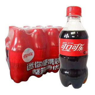 可口可乐瓶装小瓶碳酸饮料聚会年货整件 300ml/6瓶 果粒橙