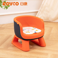 88VIP：Rikang 日康 宝宝吃饭餐椅婴儿叫叫椅靠背座椅家用儿童小板凳矮椅子餐桌椅 橙色 不带餐盘 X2009-4