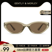 GENTLY MORLEY rococo章若楠gm猫眼墨镜女高级感Jennie2023防紫外线雪地太阳