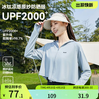 WARRIOR 回力 修身防晒衣女2024新款夏季外套女防紫外线冰丝原纱凉感防晒服