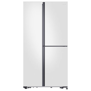 SAMSUNG 三星 电冰箱家用641L对开三门白色宽幅变温抗菌一级能效