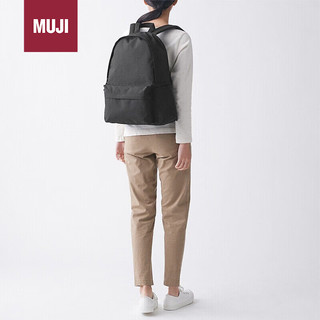 MUJI 無印良品 带PC收纳袋双肩包学生书包背包休闲包长43X宽32X高14cm 黑色