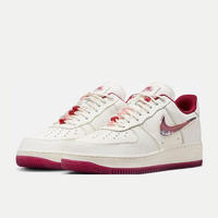 移动端、京东百亿补贴：NIKE 耐克 Air Force 1 Low AF1 女鞋空军一号白红低帮休闲板鞋 FZ5068-161 36.5