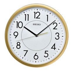 SEIKO 精工 日本精工14寸简约时尚客厅卧室石英钟静音扫秒挂钟