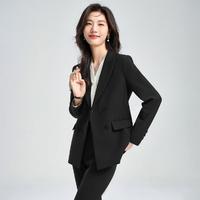 ESE-Y 逸阳 气质职业西服套装女2024春季修身通勤休闲时尚西装长裤两件套