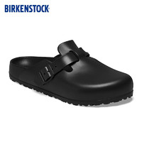 BIRKENSTOCK勃肯软木拖鞋时尚轻便男女同款包头拖鞋EVA-BOSTON系列 黑色窄版127103 38