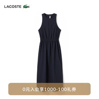 法国拉科斯特 LACOSTE女装24年夏季连衣裙无袖经典百搭圆领连衣裙EF6920 HDE/藏青色 40 /170