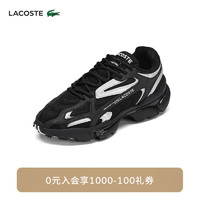 LACOSTE法国鳄鱼男女同款鞋242K24拼色运动鞋休闲鞋 02H/黑色 【男】 8 42