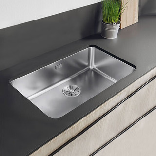 铂浪高（BLANCO）SOLIS 700-U 304不锈钢水槽厨房大单槽台下盆+MILA-S(镀铬色)