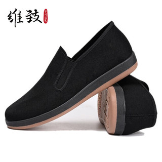 维致 布鞋男 老北京布鞋传统一脚蹬 司机工作爸爸鞋中老年人鞋 WZ5004