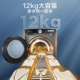 小天鹅（LittleSwan）滚筒洗衣机全自动 洗烘一体洗衣机【TD120M11T】水魔方冷水洗 12公斤大容量 1.1高洗净比 以旧换新