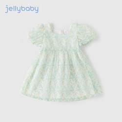 JELLYBABY 杰里贝比夏天连衣裙女童2024新款中大童夏日儿童衣服洋气宝宝裙子