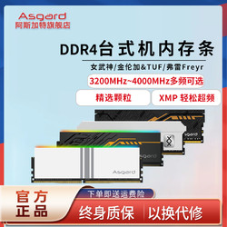 Asgard 阿斯加特 弗雷 Freyr系列 钛银甲 DDR4 3200MHz 台式机内存 马甲条