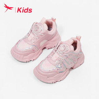 红蜻蜓红蜻蜓儿童24年运动鞋女童时尚运动跑鞋 粉色 26-37 30
