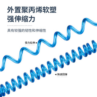 熊火钓鱼失手绳10m内含钢丝自动伸缩护鱼竿绳 加粗卡扣大物挂环防脱绳