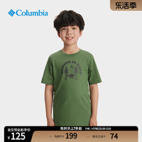 哥伦比亚 户外24春夏新品男童舒适透气运动短袖T恤AB7178