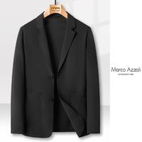 MARCO AZZALI 玛珂.爱萨尼 西服外套男夏季冰丝薄款弹力西服皮肤衣男士休闲纯色小西装