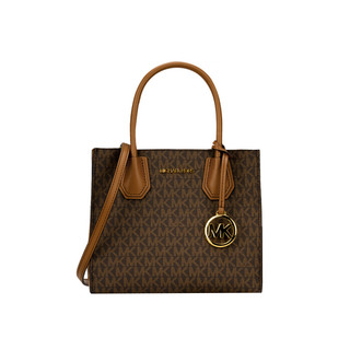 MICHAEL KORS 迈克·科尔斯 MICHAEL Michael Kors中号PVC老花配皮女士手提斜挎包