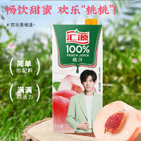 汇源 100%果汁 混合口味尝鲜装 1L*2盒（桃汁+桃汁）