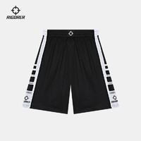 RIGORER 准者 短裤男夏季透气速干短裤子 纯正黑602 XL