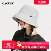 CACUSS 帽子女春夏季纯棉渔夫帽大头围遮阳帽显脸小防紫外线防晒帽