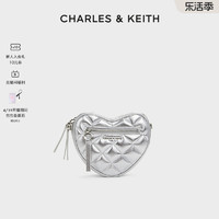 CHARLES & KEITH CHARLES&KEITH24;春夏新款CK2-80151353菱格爱心链条单肩斜挎包