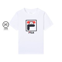 FILA 斐乐 男童圆领针织短袖衫