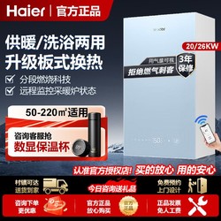 Haier 海尔 燃气壁挂炉天然气供暖锅炉地暖暖气片家用洗澡两用新品升级