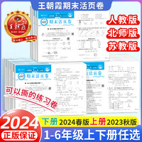 2024春版王朝霞试卷 小学期末活页卷一二三四五六年级下册语文数学英语人教北师大苏教版全能练考课堂达标期末冲刺100分少而精