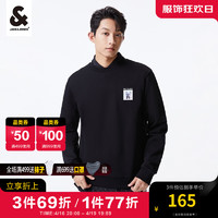 杰克琼斯 杰克·琼斯（JACK&JONES）秋季男装潮流圆领法斗犬卡通印花上衣