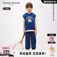 TEENIE WEENIE Kids小熊童装24春夏男童帅气舒适运动背心套装 藏青色 110cm