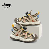 Jeep 吉普 儿童凉鞋运动鞋-24SSA891 卡其色