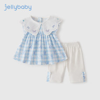 JELLYBABY 女童夏季套装 蓝色 110cm