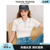 TEENIE WEENIE TeenieWeenie&sanrio;联名大耳狗小熊Polo衫女针织T恤多巴胺学院风