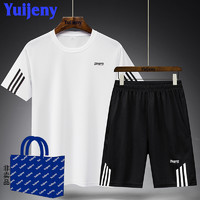 YUI JENY    男士 夏季运动    T恤  + 短裤