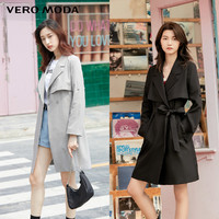 VERO MODA 奥莱外套春秋清仓优雅通勤显瘦小香风挡风风衣大衣上衣