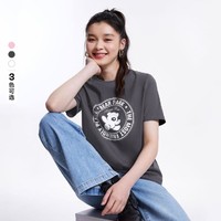 VERO MODA 纯棉面料可爱减龄纯棉字母短袖T恤