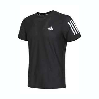 adidas 阿迪达斯 速干跑步运动男子短袖T恤