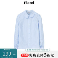 E·LAND 衣恋 Eland衣恋衬衫女基础款甜美学院风衬衣时尚上衣2024春季新品