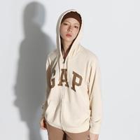 Gap 盖璞 男女装春季2024新款LOGO美式复古风圈织软卫衣情侣外套892182