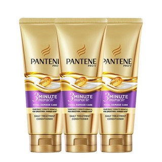 PANTENE 潘婷 三分钟奇迹护发素多效损伤修护润发乳染烫干枯改善毛躁补水 多效损伤修护 180ml 3支