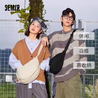 Semir 森马 包包女2022新款帆布包日系百搭饺子包运动小包斜挎包休闲女包