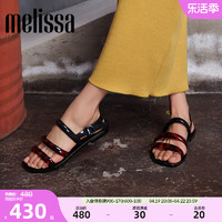 melissa 梅丽莎夏季新款女士平底凉鞋时尚休闲果冻凉拖33972